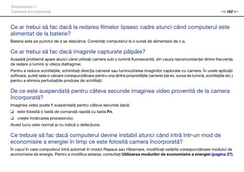 Sony VPCS13S8R - VPCS13S8R Istruzioni per l'uso Rumeno