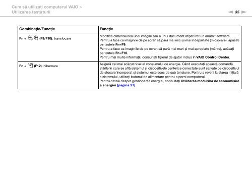 Sony VPCS13S8R - VPCS13S8R Istruzioni per l'uso Rumeno