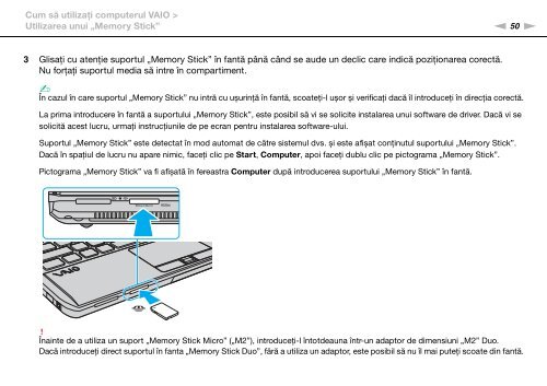 Sony VPCS13S8R - VPCS13S8R Istruzioni per l'uso Rumeno