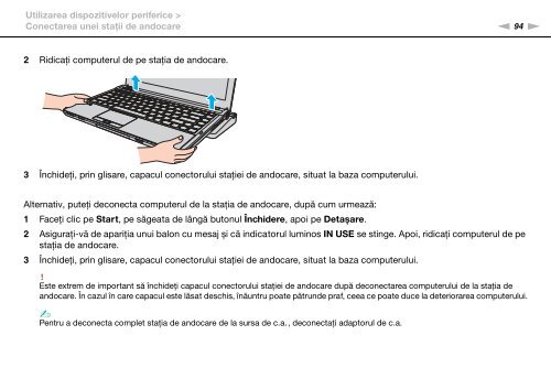 Sony VPCS13S8R - VPCS13S8R Istruzioni per l'uso Rumeno