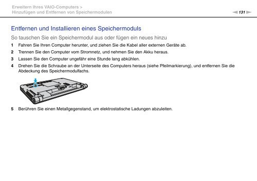 Sony VPCS13S8R - VPCS13S8R Istruzioni per l'uso Tedesco