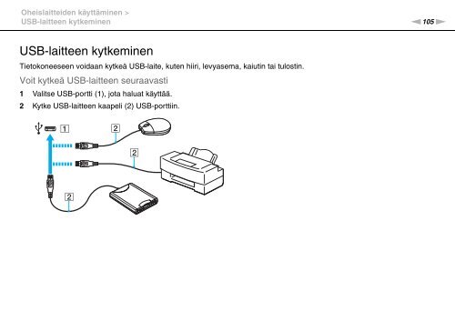Sony VPCS13S8R - VPCS13S8R Istruzioni per l'uso Finlandese