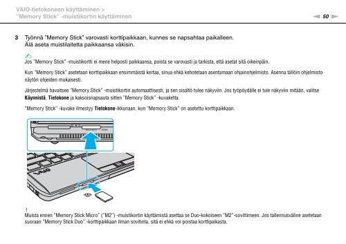 Sony VPCS13S8R - VPCS13S8R Istruzioni per l'uso Finlandese