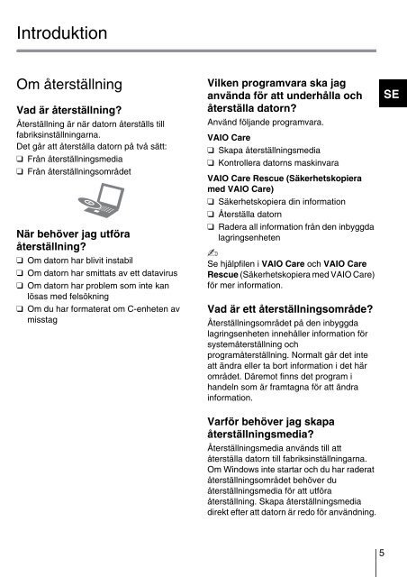 Sony VPCEJ3T1E - VPCEJ3T1E Guida alla risoluzione dei problemi Finlandese