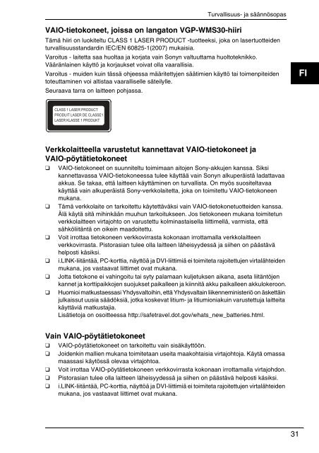 Sony VPCF13Z1R - VPCF13Z1R Documenti garanzia Svedese