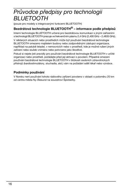 Sony VPCSB1B9E - VPCSB1B9E Documenti garanzia Slovacco