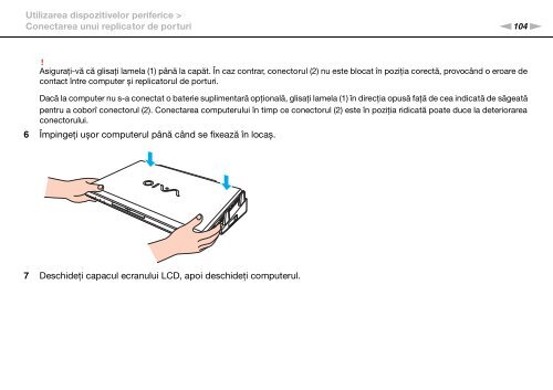 Sony VPCSB1B9E - VPCSB1B9E Istruzioni per l'uso Rumeno