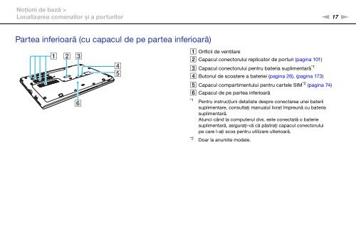 Sony VPCSB1B9E - VPCSB1B9E Istruzioni per l'uso Rumeno