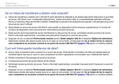 Sony VPCSB1B9E - VPCSB1B9E Istruzioni per l'uso Rumeno