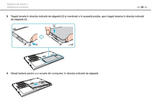 Sony VPCSB1B9E - VPCSB1B9E Istruzioni per l'uso Rumeno