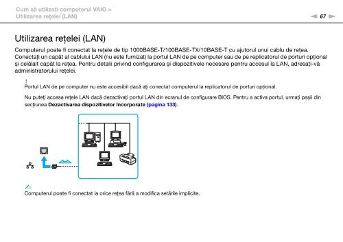 Sony VPCSB1B9E - VPCSB1B9E Istruzioni per l'uso Rumeno
