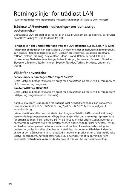 Sony SVF1521S2E - SVF1521S2E Documenti garanzia Norvegese
