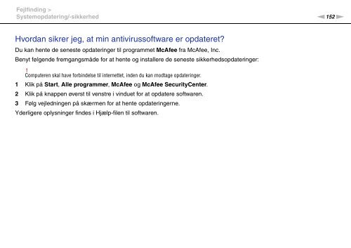 Sony VPCS11A7E - VPCS11A7E Istruzioni per l'uso Danese