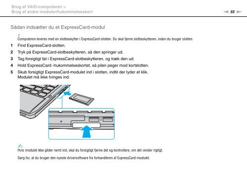 Sony VPCS12C5E - VPCS12C5E Istruzioni per l'uso Danese