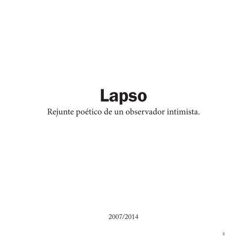 Lapso (2007-2014) - Andrés Judak