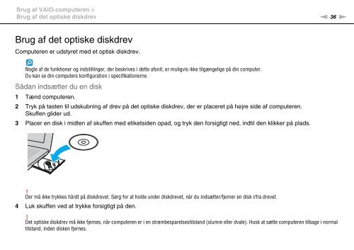 Sony VPCEE3L0E - VPCEE3L0E Istruzioni per l'uso Danese