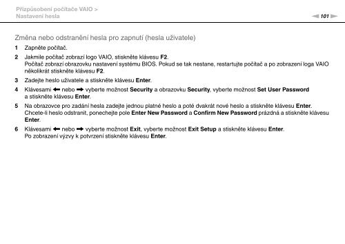 Sony VGN-AW31S - VGN-AW31S Istruzioni per l'uso Ceco