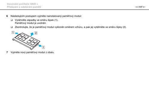 Sony VGN-AW31S - VGN-AW31S Istruzioni per l'uso Ceco