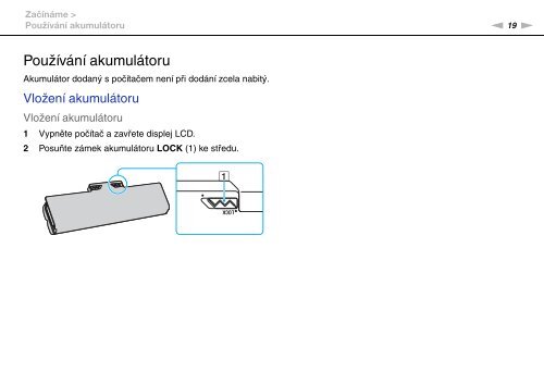 Sony VGN-AW31S - VGN-AW31S Istruzioni per l'uso Ceco