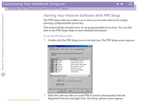 Sony PCG-F409 - PCG-F409 Manuale software Inglese