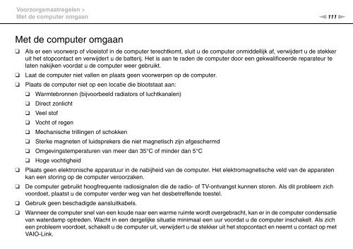 Sony VPCEB1C5E - VPCEB1C5E Istruzioni per l'uso Olandese