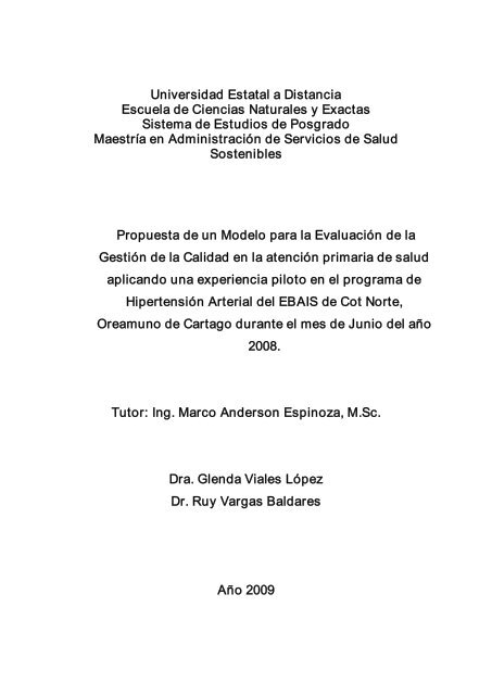 Propuesta De Un Modelo Para La Evaluacion De Universidad