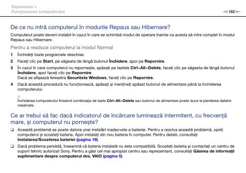 Sony VPCS13L8E - VPCS13L8E Istruzioni per l'uso Rumeno