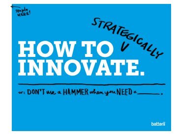 HOW TO INNOVATE