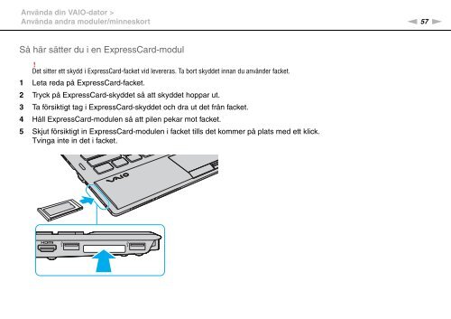 Sony VPCZ13A7E - VPCZ13A7E Istruzioni per l'uso Svedese