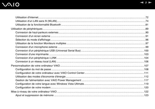 Sony VGN-AR71SR - VGN-AR71SR Istruzioni per l'uso Francese