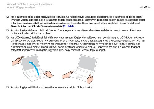 Sony VPCSE1C5E - VPCSE1C5E Istruzioni per l'uso Ungherese