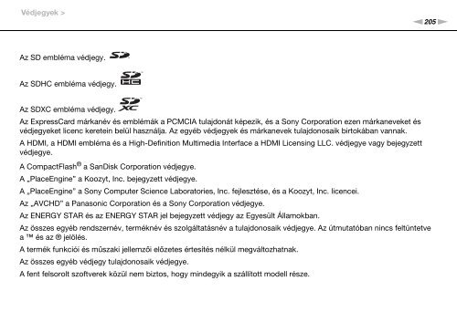 Sony VPCSE1C5E - VPCSE1C5E Istruzioni per l'uso Ungherese