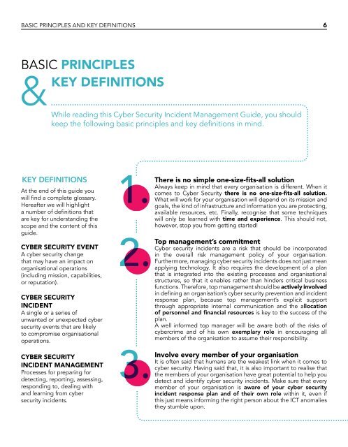 CYBER SECURITY INCIDENT MANAGEMENT GUIDE