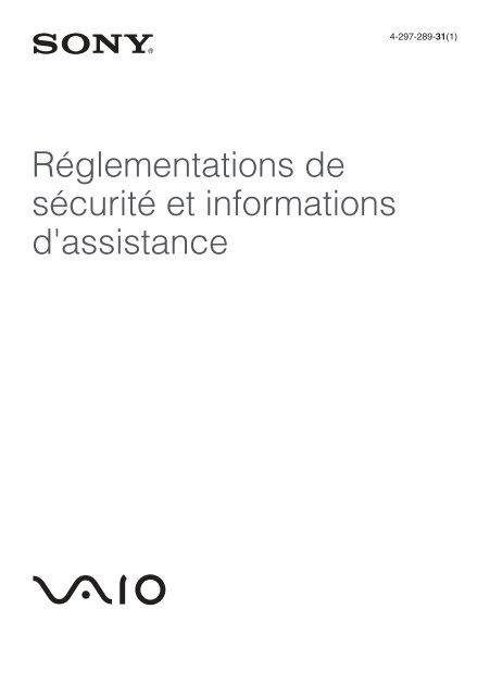 Sony VPCSB3X9E - VPCSB3X9E Documenti garanzia Francese