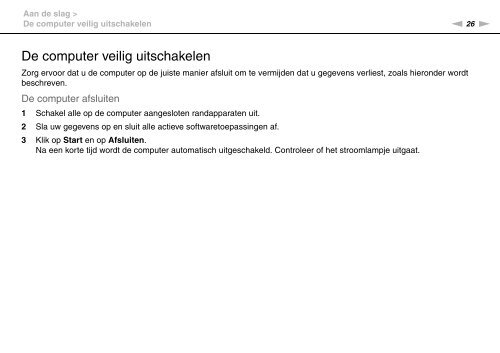 Sony VPCF13S1R - VPCF13S1R Istruzioni per l'uso Olandese