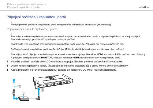 Sony VPCSA4S9R - VPCSA4S9R Istruzioni per l'uso Ceco