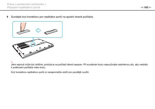 Sony VPCSA4S9R - VPCSA4S9R Istruzioni per l'uso Ceco