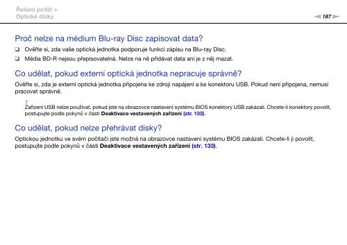 Sony VPCSA4S9R - VPCSA4S9R Istruzioni per l'uso Ceco