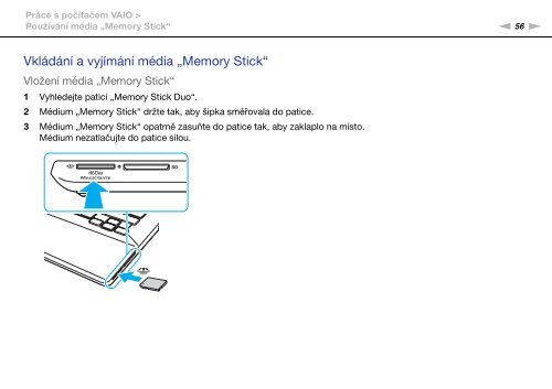 Sony VPCSA4S9R - VPCSA4S9R Istruzioni per l'uso Ceco