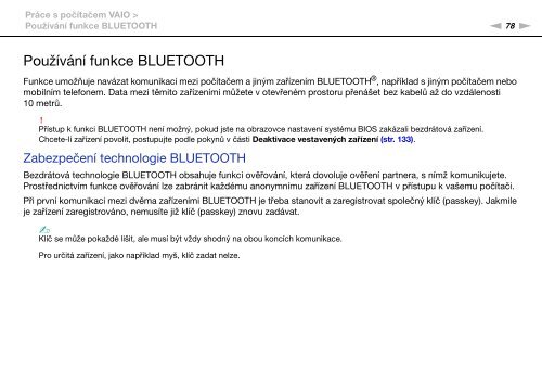 Sony VPCSA4S9R - VPCSA4S9R Istruzioni per l'uso Ceco