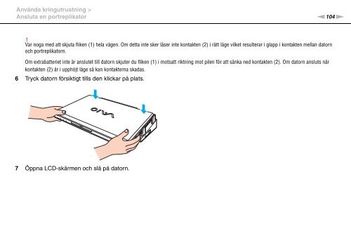 Sony VPCSA4S9R - VPCSA4S9R Istruzioni per l'uso Svedese