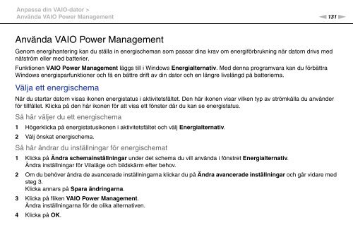 Sony VPCSA4S9R - VPCSA4S9R Istruzioni per l'uso Svedese