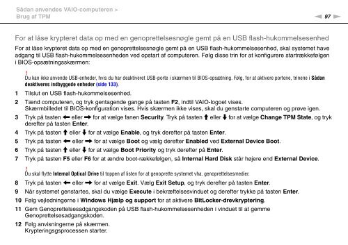 Sony VPCSA4S9R - VPCSA4S9R Istruzioni per l'uso Danese