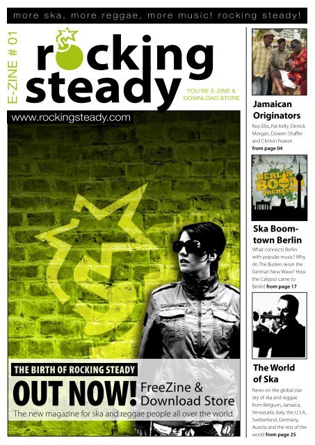OUT NOW!FreeZine &amp; Download Store - Rocking Steady!