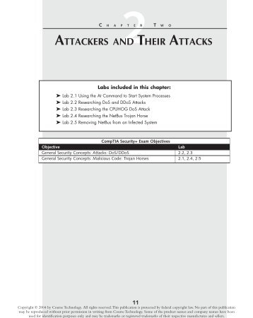 ATTACKERS AND THEIR ATTACKS