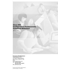 Cisco IOS Configuration Fundamentals Command Reference
