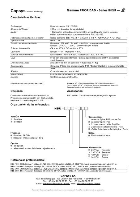 capsys: detección de vehículos