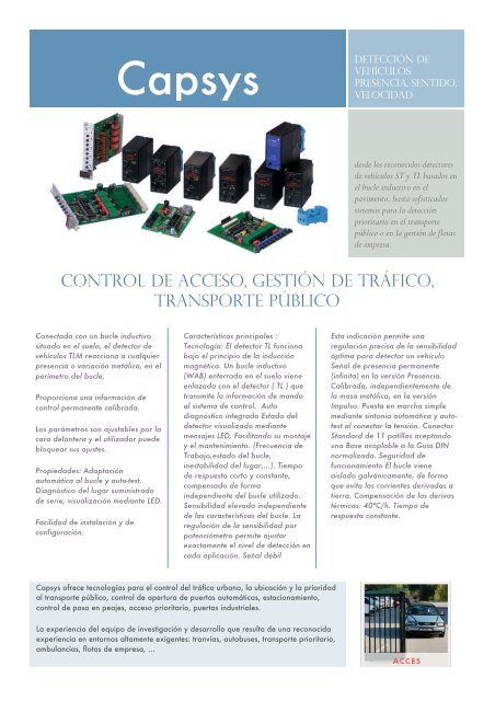 capsys: detección de vehículos