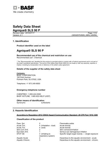 Safety Data Sheet