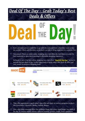 Deal Of The Day – Grab Today's Best Deals & Offers